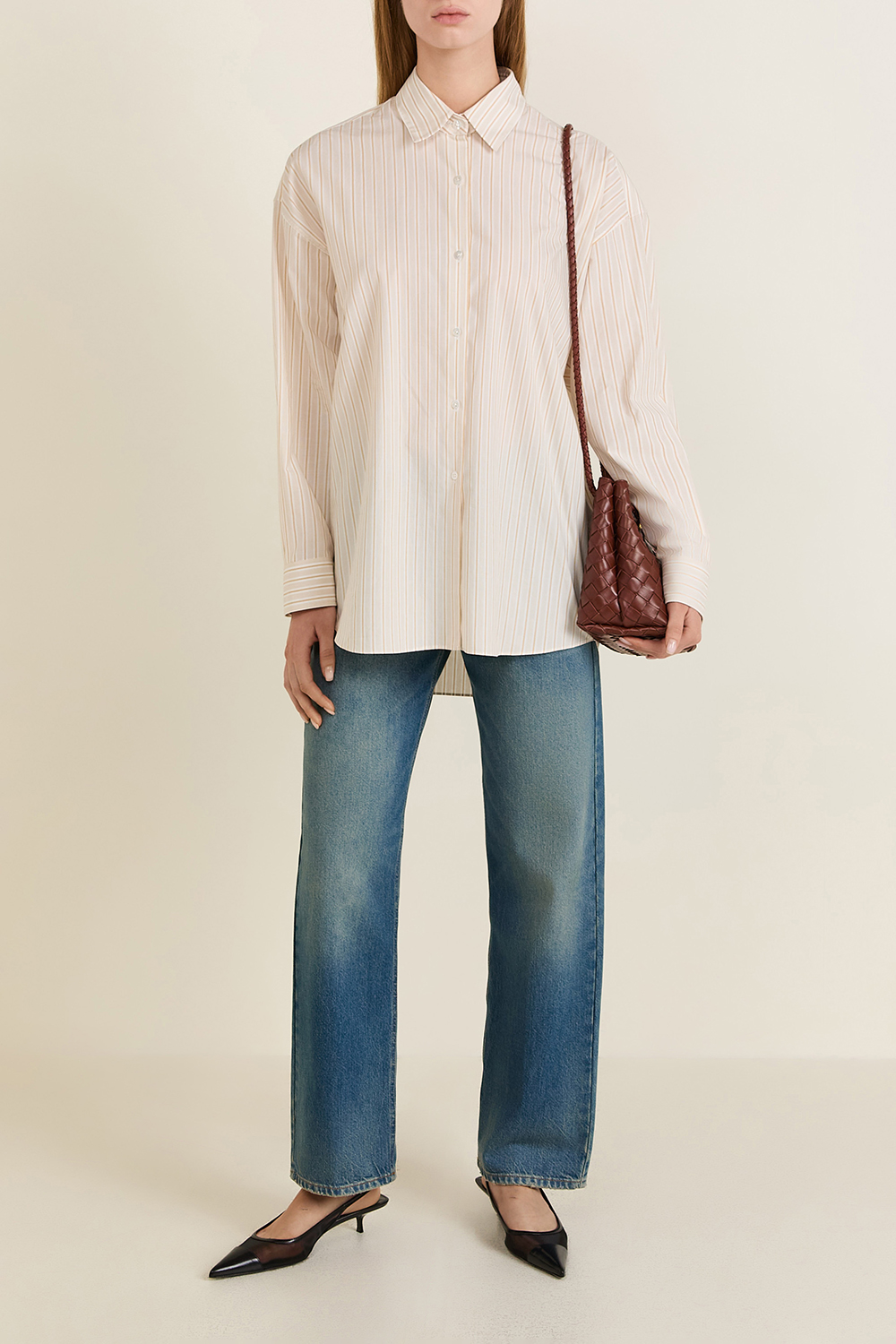 חולצת כפתורים אוברסייז